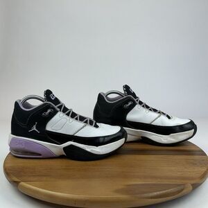 Big Kids Nike Air Jordan Max Aura 3 Black Lilac Basketball Sneakers Shoes Size 6